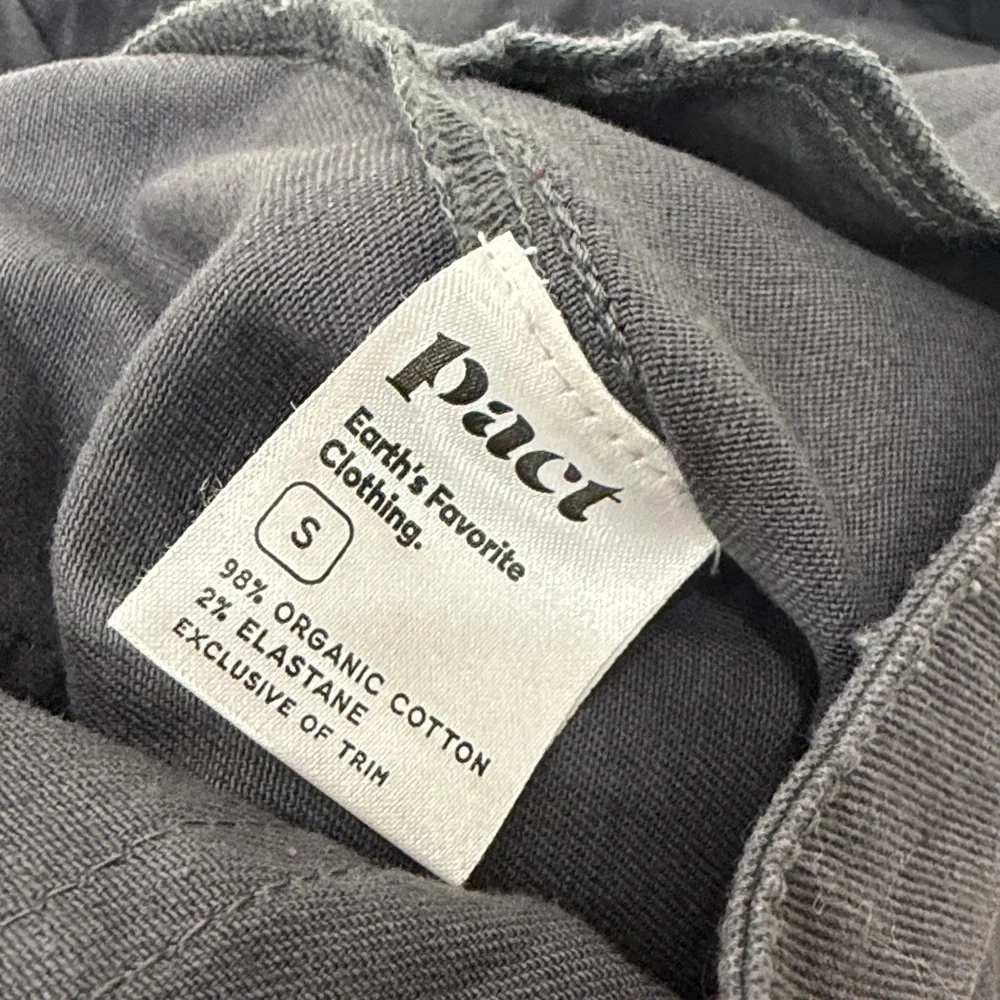 Pact Women’s Charcoal Gray Wide leg organic cotton pants size small - Picture 9 of 10